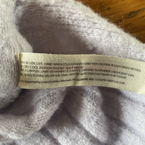 Free People Around the Clock Pullover Oversize Sweater Tunic Lavender Size XS - Picture 14 of 16